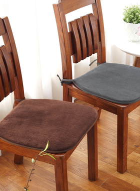 加厚防滑毛绒复合椅子垫海绵办公室学生坐垫屁垫餐椅垫子汽车座垫