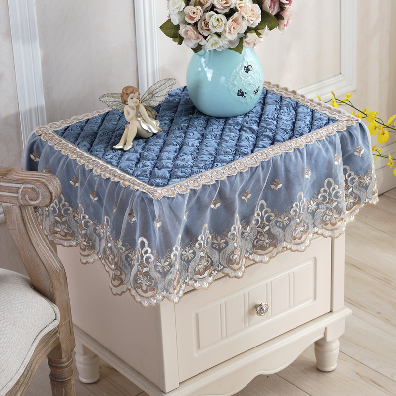 欧式电视机罩防尘罩床头柜盖布