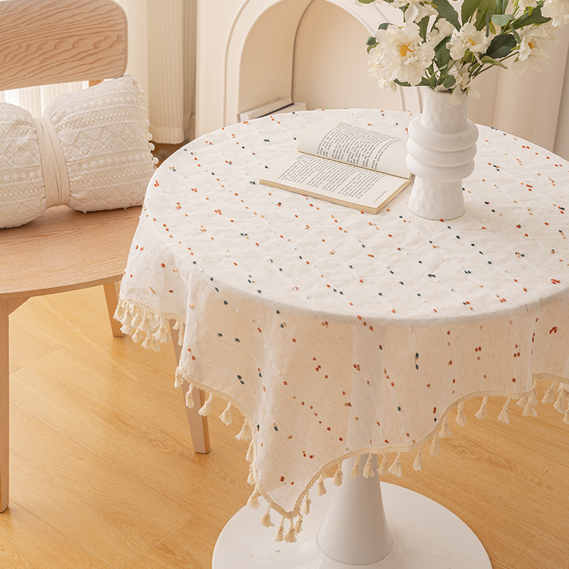 现代简约风餐桌布长方形轻奢高级感文艺桌布现代简约茶几盖布布艺