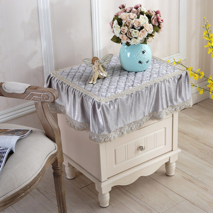 欧式电视机罩防尘罩冰箱洗衣机床头柜盖布多用巾盖巾小桌布小方巾