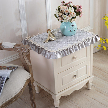 欧式电视机罩防尘罩冰箱洗衣机床头柜盖布多用巾盖巾小桌布小方巾