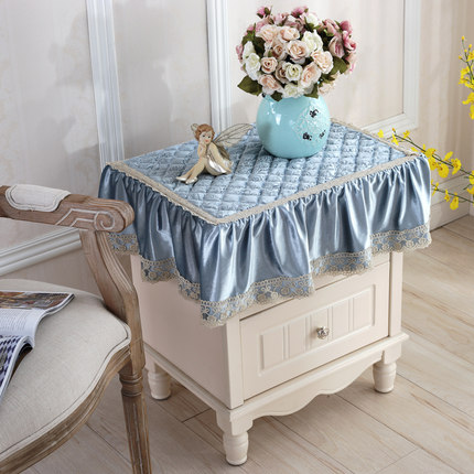 欧式电视机罩防尘罩冰箱洗衣机床头柜盖布多用巾盖巾小桌布小方巾