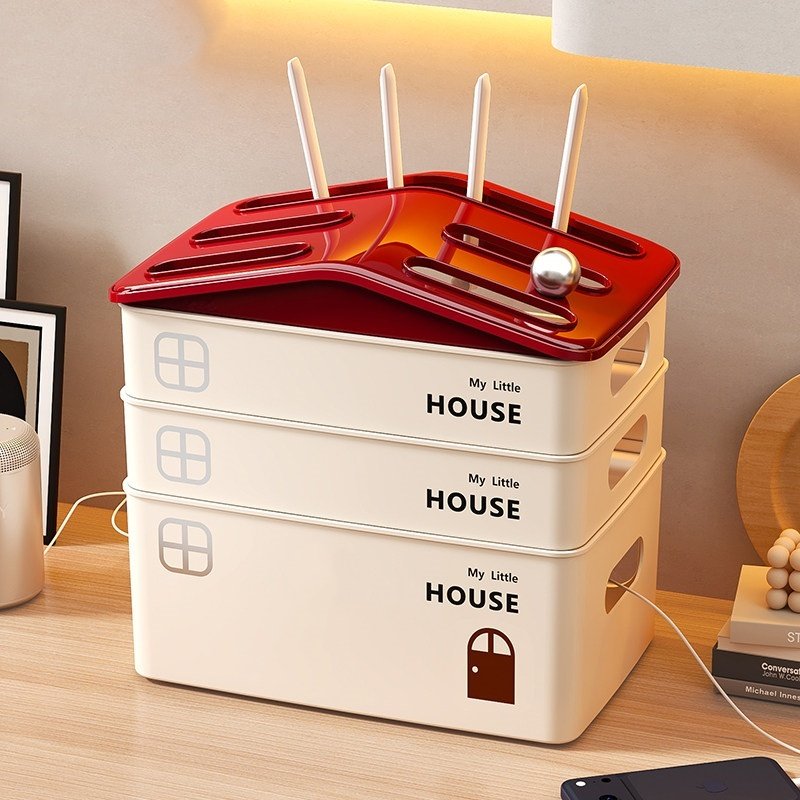 路由器WiFi收纳盒光猫机顶盒路由器收纳箱遮丑隐藏插座电线理线器