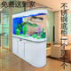 子弹头u新款 公司客厅家用屏风定制鱼缸底下过滤静音免换水大 大型