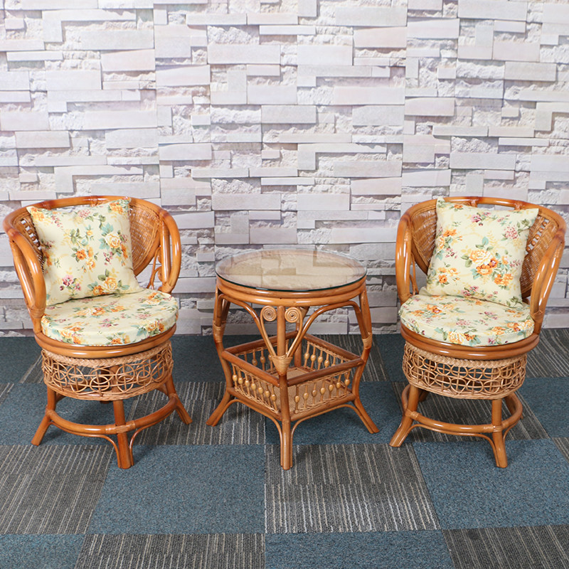 亚发家居藤椅茶几三件套阳台桌椅组合室内休闲椅旋转椅单人靠背椅,住宅家具,桌椅套件,淘宝优惠券,粉丝福利购,淘宝优惠卷