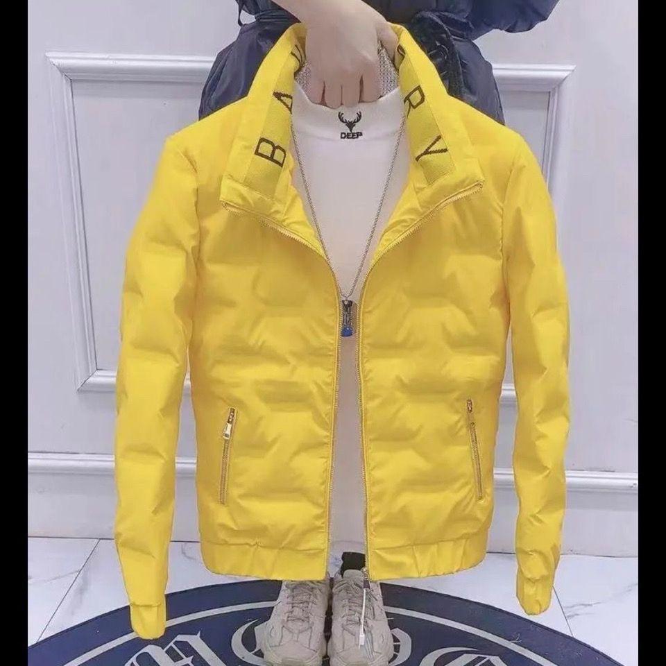 短款免洗网红轻薄男士棉服立领