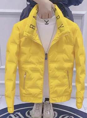 短款免洗网红轻薄男士棉服立领