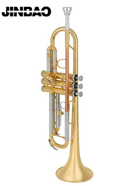 津宝小号JBTR-601降B调初学者专业演奏金色西洋管乐器顺丰包邮