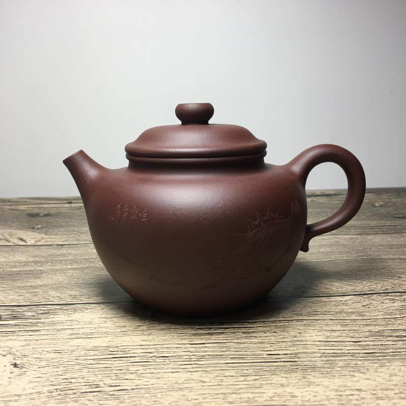 孙氏制陶 宜兴紫砂壶 原矿紫泥 圈钮壶260毫升 特价超值款推荐