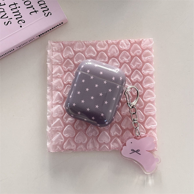 韩系ins少女心星星兔子吊坠适用苹果耳机保护套airpodspro2无线蓝牙耳机壳airpod4二代ipod耳机套3代保护壳潮