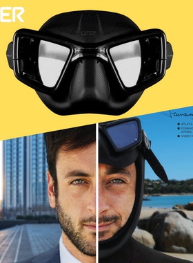 意大利Omer Umberto Pelizzari M1 自由潜水面镜 低容积潜水镜