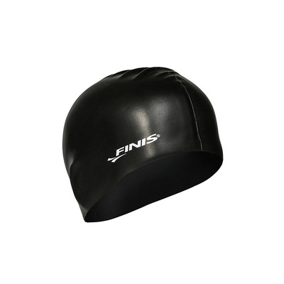 finis纯色硅胶泳帽防水防氯