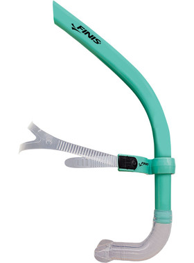 Finis Glide 原装正品滑行呼吸管成人男女游泳训练浮潜装备蓝色