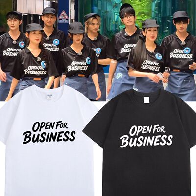 开放营业中同款周边T恤郜思雯