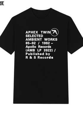 APHEX  TWIN理查德大卫詹姆斯电子音乐1992复古怀旧短袖T恤男女