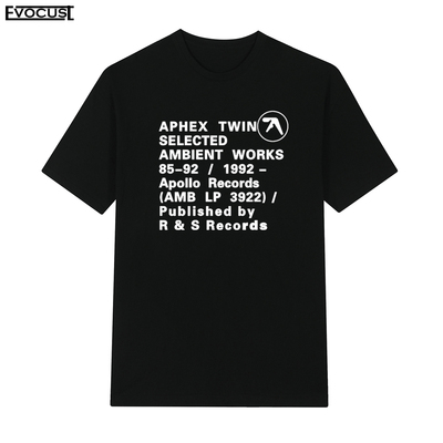 APHEX  TWIN理查德大卫詹姆斯电子音乐1992复古怀旧短袖T恤男女
