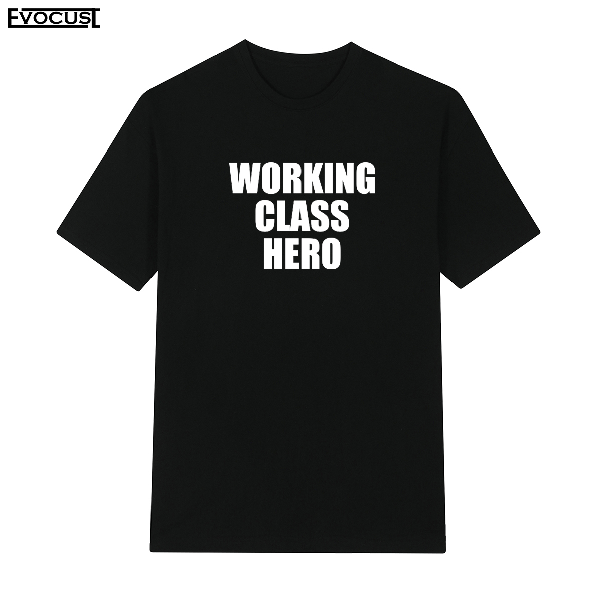 Working class hero约翰列侬披头士John Lennon字母短袖T恤男女