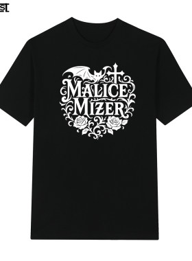 摇滚乐队Malice Mizer band日本视觉系Mana吉他KOZI短袖T恤男女
