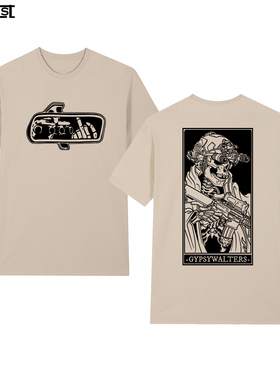 Forward Observations Group字母FOG复古怀旧军迷短袖T恤街头涂鸦