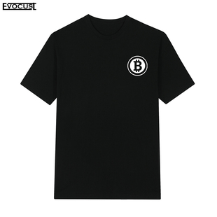 比特币BITCOIN马斯克短袖T恤BTC货币进化区块链币圈男女工程师