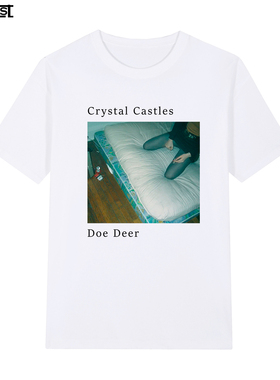 水晶城堡Crystal castles短袖T恤doe deer专辑封面摇滚乐队男女