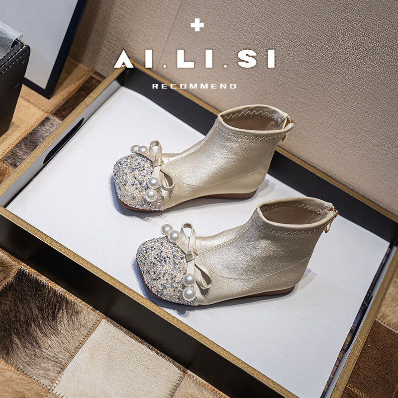 真皮女童靴子秋冬季新款洋气儿童短靴时尚小女孩软底公主马丁皮靴,童鞋/婴儿鞋/亲子鞋,皮靴,淘宝优惠券,粉丝福利购,淘宝优惠卷