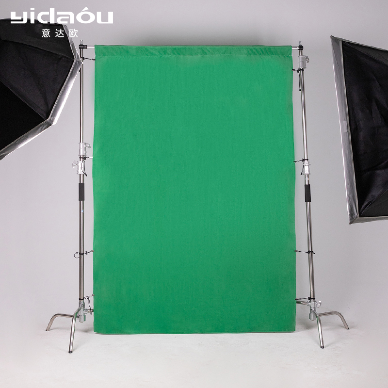 绿色抠像布绿幕摄影影棚纯色抠图扣像直播背景布演播室直播背景布