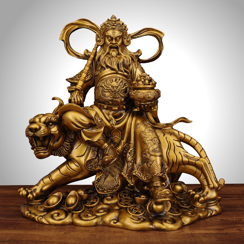 武财神赵公明摆件骑虎财神爷