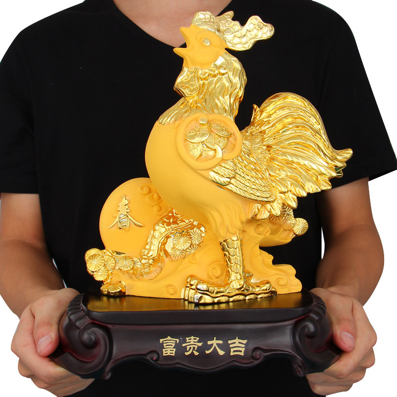 金鸡报喜摆件十二生肖招财鸡可爱工艺品现代家居客厅风水装饰礼品