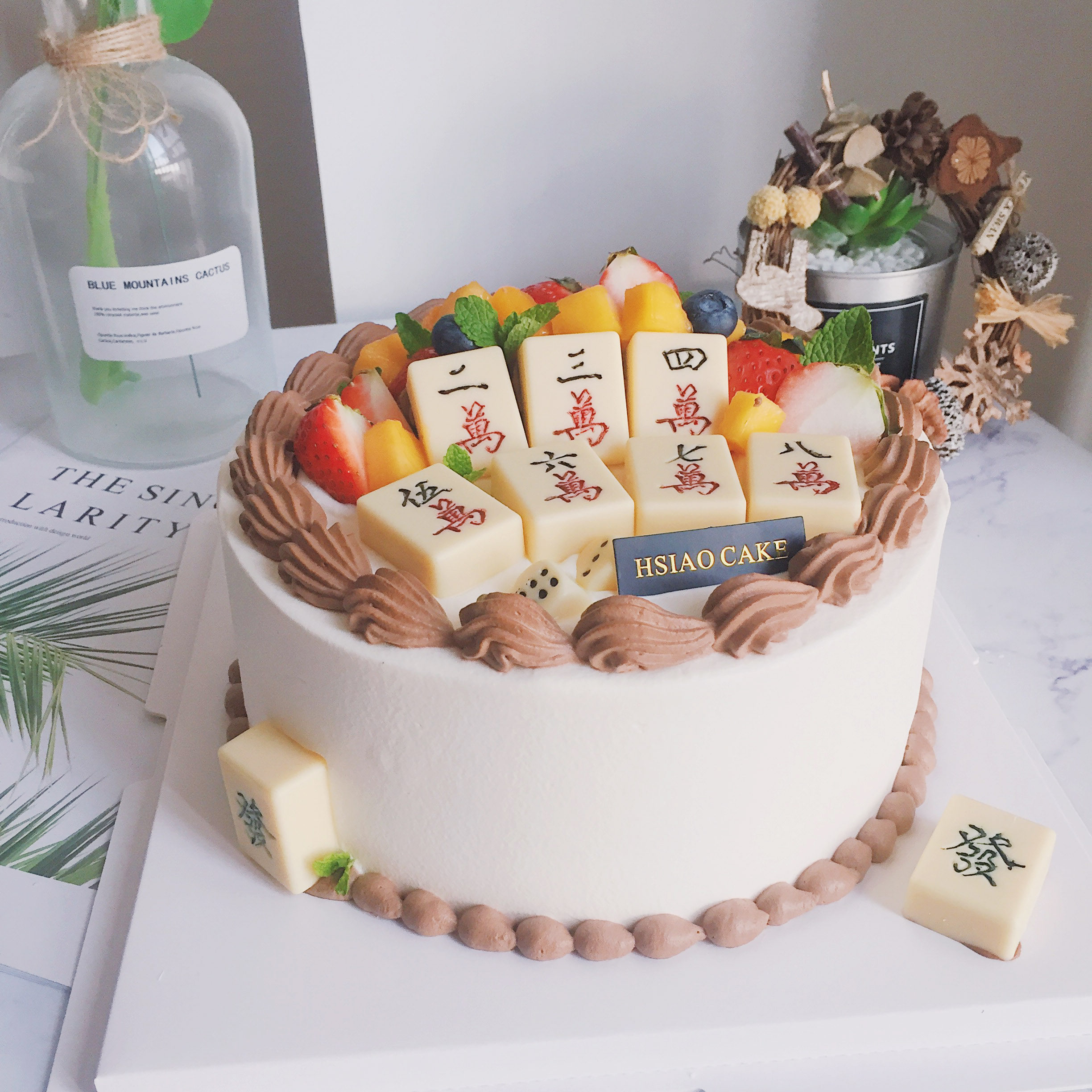 HSIAO CAKE birthday Cake Mahjong originality Winnings Artifact gift Wuhan Same city Distributionin the Aquatic meat/Fresh fruits and vegetables/Cooked , Fresh cakes  category - from Buy2taobao.com to provide professional Taobao agent buy service