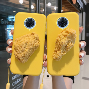 米拓 立体炸鸡小米红米k30pro手机壳k20pro挂绳redmi仿真食物k30i炸鸡腿k20搞怪个性por网红潮红米k30炸鸡翅