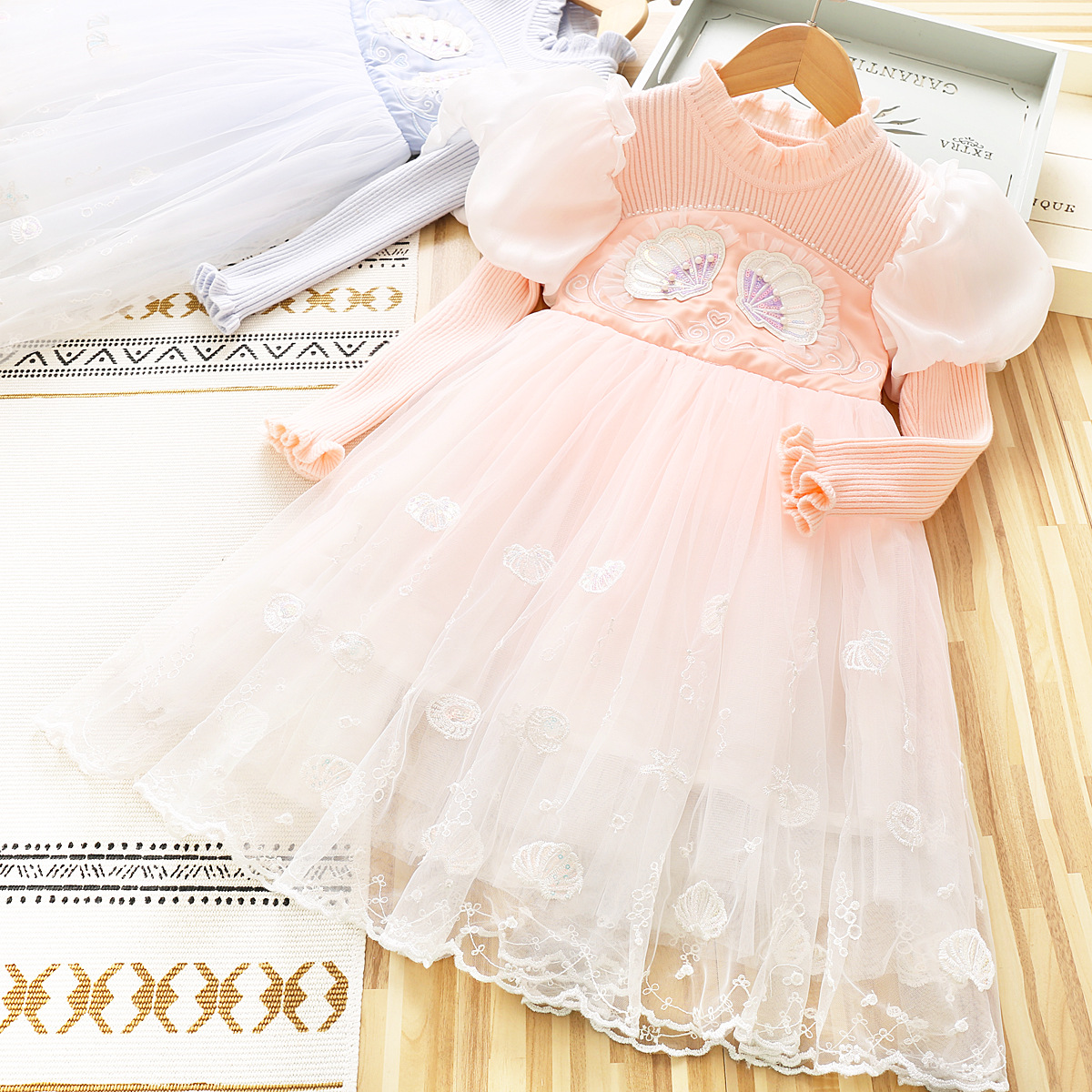 女童长袖韩版秋冬连衣裙