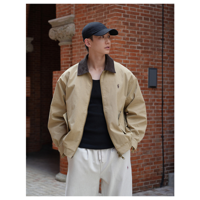 ZICHENG 春新款哈灵顿美式夹克【莱赛尔天丝】老钱风松弛感高级