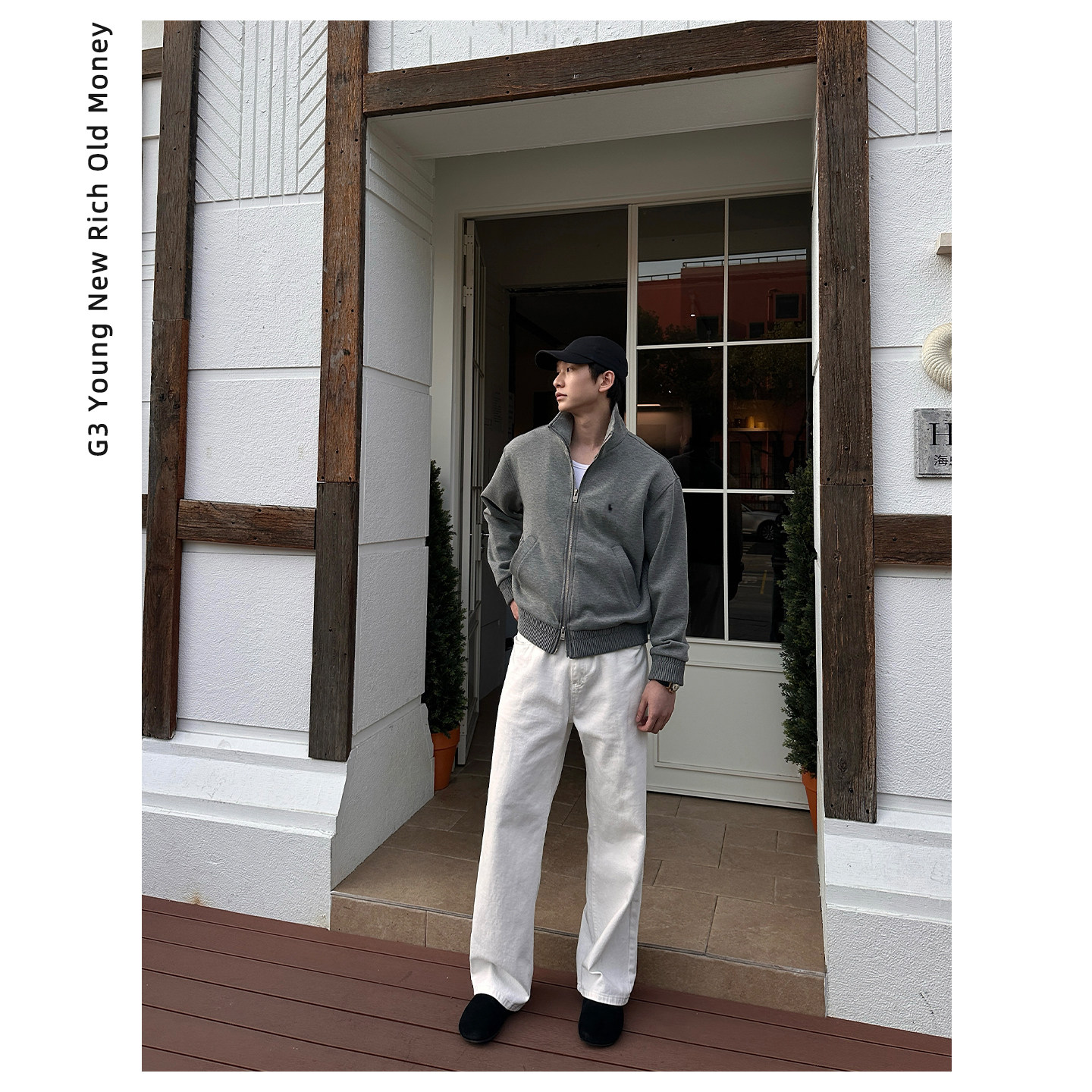 HZ金乘三 早春男士空气层【莫代尔+美棉】立领夹克运动休闲卫衣