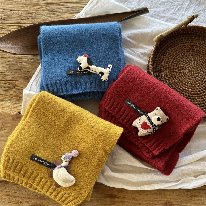 ins韩版儿童围巾秋冬季男女童保暖洋气针织脖套宝宝冬天加厚围脖