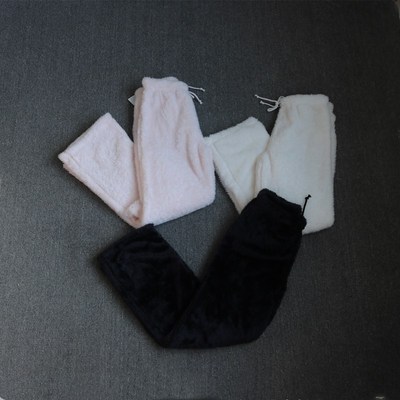 日单珊瑚绒睡衣保暖加厚家居裤