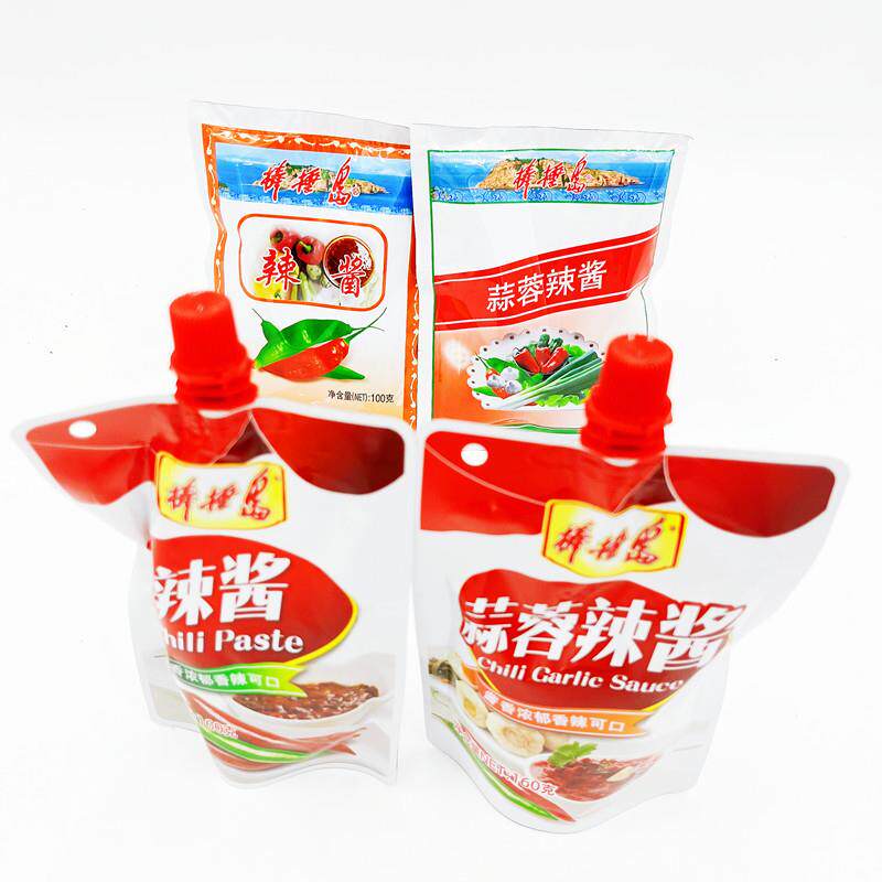 *辣酱蒜蓉100g*5袋装即食调味蘸食烧烤大连酱料拌炒味料/