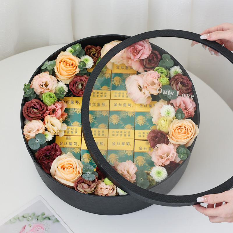 diy鲜花香烟礼盒生日礼物男友