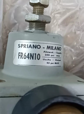 寻《《SPRIANO-MILANO减压阀FR64N10，最大输入压