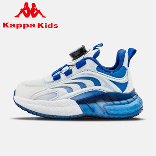 Kappa kids卡帕旋钮扣夏款童鞋中大童单网镂空透气男孩女童运动鞋