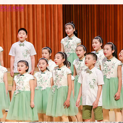 六一儿童合唱服女童公主裙