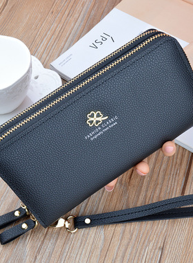 钱包女长款拉链手拿包大容量新款时尚大气手提妈妈买菜包可放手机
