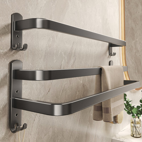 毛巾架卫生间免打孔置物架