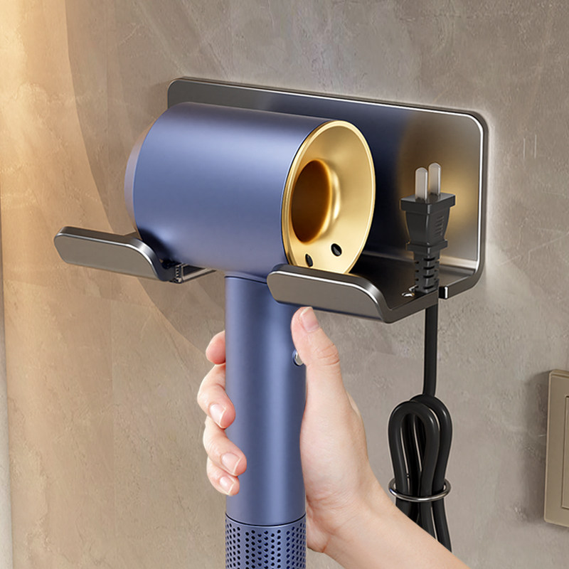 吹风机置物架免打孔卫生间徕芬电风筒支架挂架子浴室壁挂收纳神器