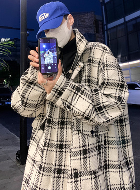 韩风chic外套ins潮牌痞帅炸街男oversize原创设计痞帅高级感夹克