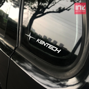 TECH超跑改装 排气贴纸 汽车个性 饰反光贴 肯德鸡K 装