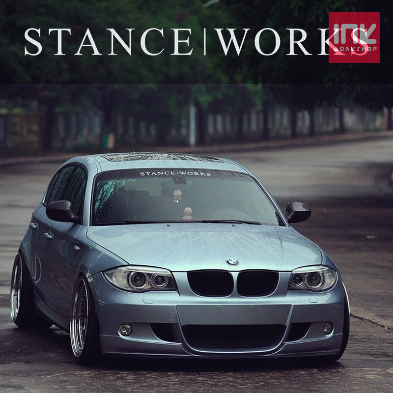 姿态网站杂志STANCE WORKS风挡贴 汽车前档反光贴 车窗装饰贴花