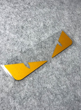 JDM潮流改装品牌贴纸FEND分迪小恶魔眼睛反光贴车窗警示贴花