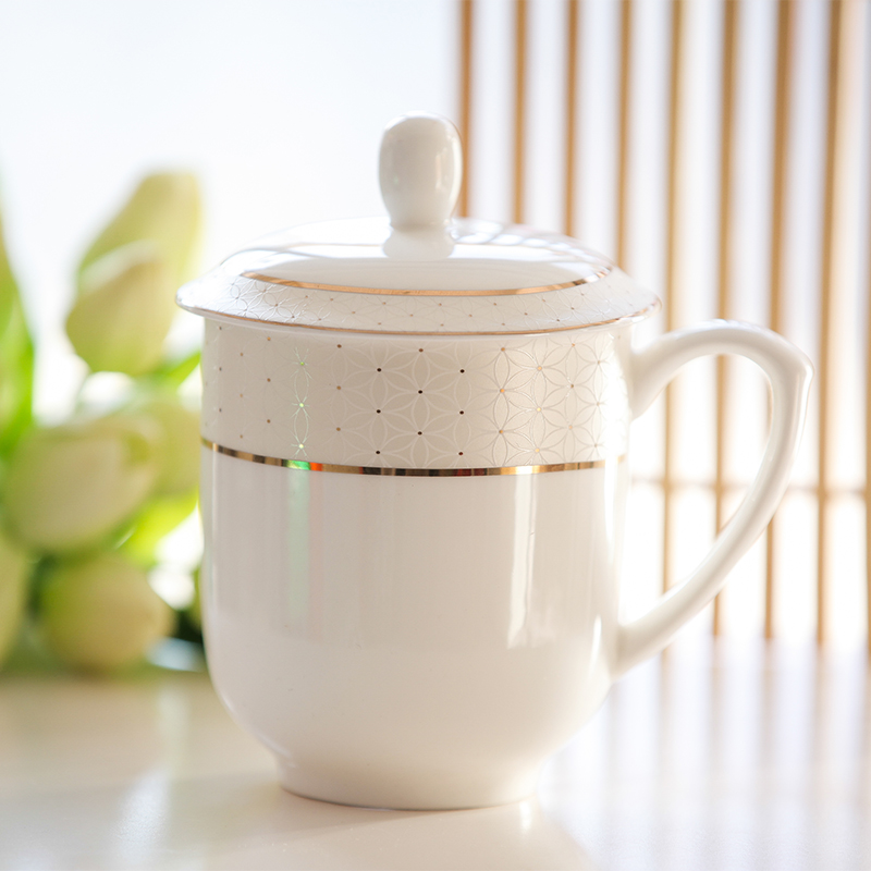 莹辰达陶瓷骨瓷水杯商务招待待客