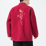 2024秋冬风男装羊羔毛复古中式唐装棉衣棉袄C229/Y804/P150，男装棉衣，电商C229-1